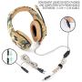 AjaxStore - K1 Stereo Gaming Headset Noise Cancelling Wired Headphones with Mic Microphone for PC Game Mobile Phones Tablet