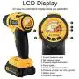 AUTDER Tire Inflator Air Compressor, Portable Car Air Pump with Digital Pressure Gauge, 12V 140 PSI Cordless Tire Pump with 2600mA Rechargeable Li-ion Battery and 12V Car Power Adapter