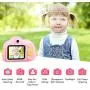 Gifts for 3 4 5 6 Year Old Girls,OMWay Kids Camera for Girls, Outdoor Toys for 5 6 7 8 Year Old Toddlers Children,8MP HD Video Camera, Pink(32GB SD Card Included).