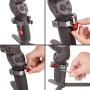 Hot Shoe Adapter for DJI Osmo Mobile 3, Woohoto O-Ring,Applied to Microphone and LED Light Accessory Via 2 Cold Shoe Mount & Three 1/4” Thread Ports