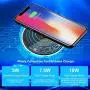 Wireless Charger, RATEL Qi-Certified 7.5W Wireless Charging Compatible with iPhone 11/11Pro/11Pro Max/Xs MAX/XR/XS/X/8Plus/8, 10W for Galaxy S10/S10 Plus/S10E/S9, 5W for All Qi Phones(No AC Adapter) Wireless Charger, RATEL Qi-Certified 7.5W Wireless Charging Compatible with iPhone 11/11Pro/11Pro Max/Xs MAX/XR/XS/X/8Plus/8, 10W for Galaxy S10/S10 Plus/S10E/S9, 5W for All Qi Phones(No AC Adapter)