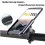 iMESTOU Bicycle Phone Holder Aluminium Alloy Bike Smartphone Cradle 360 Rotation Handlebar Mount for Large Phones 3.5-7.2 inch on Motorcycle UTV Street Bikes Snowmobile Dirt Bike