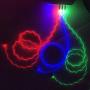 YICHUMY 3 Packs Led Flowing Phone Charging Cable Glow in The Dark USB Charger Cable Compatible with Phone 11 Pro Max/XR/XS MAX/X/Phone 8 Plus/7 Plus/LED Visible Flowing Charging Cord (Blue/Green/Red)