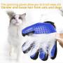 Pet Grooming Glove,Gentle Deshedding Brush Glove Hair Remover Brush for Dogs,Cats with Long & Short Fur,Enhanced Five Finger Design -One Pair Left & Right