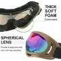 LJDJ Ski Goggles, Pack of 2 - Snowboard Adjustable UV 400 Protective Motorcycle Goggles Outdoor Sports Tactical Glasses Dust-Proof Combat Military Sunglasses for Kids Boys Girls Youth Men Women