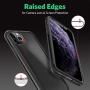 Mkeke Compatible with iPhone 11 Pro Case, Clear Anti-Scratch Shockproof Cases Cover for iPhone 11 Pro 5.8 inch-Black