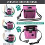 PetAmi Dog Treat Pouch | Dog Training Pouch Bag with Waist Shoulder Strap, Poop Bag Dispenser and Collapsible Bowl | Treat Training Bag for Treats, Kibbles, Pet Toys | 3 Ways to Wear
