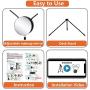 Ring Light with Stand, LED Selfie Ring Light YouTube Video Makeup Phone, 2020 Newest for YouTube Video/Photography