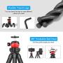 Phone Tripod, Flexible Cell Phone Camera Tripod Adjustable Tripod Stand Holder with Wireless Remote 360° Rotating Flexible Tripod Compatible for iPhone Samsung Android Phones Gopro Sports Camera DSLR