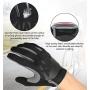 NICEWIN Full Finger Cycling Gloves for Men, Breathable Fabric Wear-Resistant Suede Shock Absorbent Gel Pad, Suitable for Riding Mountain Bike Motorcycle in Autumn Winter
