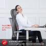 Comfier Neck and Back Massager with Heat- Shiatsu Massage Chair Pad Portable with Air Compress & Rolling,Kneading Chair Massager for Full Back,Neck & Shoulder, Full Body Pain Relief