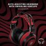 Razer Nari Ultimate Wireless 7.1 Surround Sound Gaming Headset: THX Audio & Haptic Feedback - Auto-Adjust Headband - Chroma RGB - Retractable Mic - For PC, PS4 - PewDiePie Limited Edition