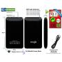 Mogix External Battery Phone Charger 10400mAh Power Pack - Best Bank for Fast Charging 2 USB Ports (Black)
