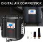 AUTOGEN Air Compressor Tire Inflator Dual Cylinder 180W 120 PSI 12V, Portable Air Pump Tire Inflator with Digital Pressure Gauge for Car Truck Bicycle Motorcycle Balls and Others AUTOGEN Air Compressor Tire Inflator Dual Cylinder 180W 120 PSI 12V, Portable Air Pump Tire Inflator with Digital Pressure Gauge for Car Truck Bicycle Motorcycle Balls and Others
