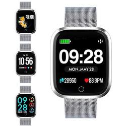 Smart watch, Q8 smart watch smart fitness watch HD smart watch screen fitness tracker with pedometer / heart rate / information notification / mobile phone notification / photo control / music control