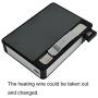 KAKAKA Cigarette Case/Cigarette Holder/Cigarette Box with Electric Lighter Rechargeable, Flameless, Windproof (Black)