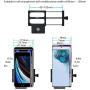 Volo Grasper+ Aluminum Bike Phone Holder,360 Degree Rotation Adjustable Bicycle & Motorcycle Handlebar Metal Cradle for iPhone X, 8,7,6S, Samsung S9+, Other Smartphone, GPS,etc