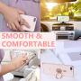 Phone Ring Holder Finger Kickstand - FITFORT 360° Rotation Metal Ring Grip for Magnetic Car Mount Compatible with All Smartphone-Rose Gold