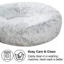 Zerohub Faux Fur Round Dog Bed, Ultra Soft Comfy Donut Cuddler, Washable Dog and Cat Cushion Bed for Dogs and Cats