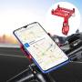 Enrilior GUB Mountain Bicycle Motorcycle Mobile Phone Camera Holder Mount Bracket Cycling (Red)