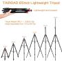 TAIROAD 65-Inch Phone Tripod for iPhone Android Cell Phone Tripod Mount with Wireless Remote, Cellphone Phone Tablet Stand Holder, Adjustable Gooseneck, 360 Panorama Ball Head and Carrying Bag