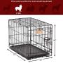 MidWest Homes for Pets Dog Crate | iCrate Single Door & Double Door Folding Metal Dog Crates | Fully Equipped