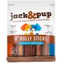 Jack&Pup Premium Grade Odor Free Bully Sticks Dog Treats [Extra-Thick] - Natural Gourmet Chews Dog Treat – Savory and Fresh Beef Flavor – 30% Longer Lasting