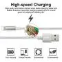 CUGUNU Nylon Braided Cable Compatible with iPhone Charger, 5 Pack[3/3/6/6/10FT] MFi Certified USB Lightning Cable Charging Cord for iPhone X/Max/11/8/7/6/6S/5/5S/SE/Plus/iPad - Silver