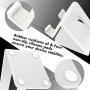 COOLOO Cell Phone Stand,【2 Pack】 Tablets Stand Desktop Cradle Holder Dock for Smartphone E-Reader, Compatible Phone Xs Max X 8 7 6 6s Plus 5 5s, Galaxy, Charging, Universal Accessories Desk (White)