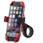 Aduro U-Grip Plus Universal Bike Mount - for Motorcycle, Handlebar, Roll Bar, iPhone X Xs 7 6 6s 7 Plus 5 5s 5c Bike Mount for All Android Smartphones, and GPS Holder (Black/Red)