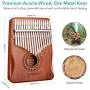 Enfuntins Kalimba 17 Key Thumb Piano, Solid koa Wood High Performance Portable Mbira Finger Piano, Gifts for Kids Adult Beginners with Tuning Hammer and Study Instruction Enfuntins Kalimba 17 Key Thumb Piano, Solid koa Wood High Performance Portable Mbira Finger Piano, Gifts for Kids Adult Beginners with Tuning Hammer and Study Instruction