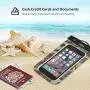 JOTO Universal Waterproof Pouch Cellphone Dry Bag Case for iPhone 11 Pro Max Xs Max XR X 8 7 6S Plus SE 2020, Galaxy S20 Ultra S20+ S10 Plus S10e S9 Plus S8/Note 10+ 9, Pixel 4 XL up to 6.9" -Camo