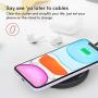 Wireless Charger 10W by Playa (Wireless Charging Pad Compatible w/iPhone SE, iPhone 11, Galaxy, Pixel, AirPods, More) No Power Adapter (Required)