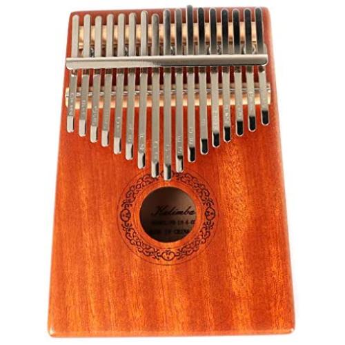 Hidear Thumb Piano Kalimba 17 keys Finger Piano 17 Tone Musical Toys with Instruction and Tune Hammer, Portable Thumb Piano Okoume