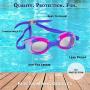 Splaqua Kids Swim Goggles for Boys and Girls - Adjustable Straps, Silicone Eye Seal, UV Protection and Anti Fog Lenses Swimming Goggle