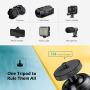 Zeadio Metal Mini Tripod + Ball Head Mount, with 1/4" Screw Desktop Tabletop Stand Tripod for Smooth4, Crane Plus, Crane2, Osmo Mobile, Ronin-S, Vimble2, Gimbal Handle Grip Stabilizer and All Cameras