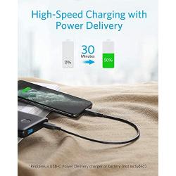 USB C to Lightning Cable (1 ft), Anker Powerline III MFi Certified Fast Charging Lightning Cable for iPhone 11/11 Pro / 11 Pro Max/X/XS/XR Max / 8 /AirPods Pro, Supports Power Delivery (Black)