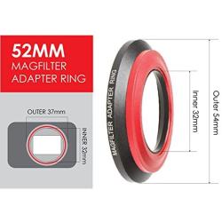 MagFilter 52mm Threaded Adapter Ring with Carrier Bag for Sony RX100 IV, V, VI, VII, Canon G5X Mark I II G7X Mark I II III G9X, Nikon, and Panasonic