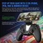 IFYOO PS4 Wireless Controller Gamepad Compatible with Mobile Games MFi Games for iPhone/iPad(iOS 13 or Above), Mac OS, Android(Ver. 10 or Above) Phone/Tablet/TV, for Playstation 4, Slim, Pro - Black