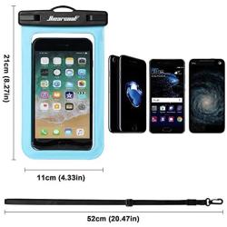 Hiearcool Universal Waterproof Case,Waterproof Phone Pouch Compatible for iPhone 11 Pro Max XS Max XR X 8 7 6S Plus Samsung Galaxy s10/s9 Google Pixel 2 HTC Up to 7.0"，IPX8 Cellphone Dry Bag -2 Pack