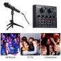 Professional Audio Stereo Headphone Amplifier for Live Streaming, Voice Changer Sound Card with Multiple Sound Effects, Audio Mixer for Music Recording ，Broadcast on Cell Phone Computer Laptop Tablet