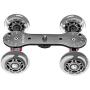 Neewer Scaled Camera Table Dolly Slider with 22 pounds/10 kilograms Load Capacity Skater Design Aluminum Rods Rotatable Rubber Wheels 1/4-inch 3/8-inch Screw Threads for DSLRs Video Camcorders (Black)