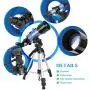 AOMEKIE Telescope for Adults Kids Astronomy Beginners 70mm Refractor Telescopes with Adjustable Tripod 10X Phone Adapter 3X Barlow and Backpack AOMEKIE Telescope for Adults Kids Astronomy Beginners 70mm Refractor Telescopes with Adjustable Tripod 10X Phone Adapter 3X Barlow and Backpack