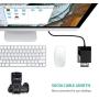 UGREEN SD Card Reader USB 3.0 Card Hub Adapter 5Gbps Read 4 Cards Simultaneously CF, CFI, TF, SDXC, SDHC, SD, MMC, Micro SDXC, Micro SD, Micro SDHC, MS, UHS-I for Windows, Mac, Linux