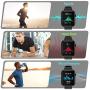 Fitness Tracker Watch Smart Watch for Android Phones Fitness Watches for Men Women Sports Activity Tracker Smartwatch Compatible with iPhone Samsung iOS with Pedometer with Heart Rate Waterproof