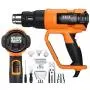 Professional Heat Gun, Tacklife 122°F ~1202℉(50℃ ~650℃) Heavy Duty Hot Air Gun with LCD Screen Display, 2 Temp Settings, 4 Memory Settings, 5 Air Flow Adjustment and 9 Pcs Attachments--HGP72AC Professional Heat Gun, Tacklife 122°F ~1202℉(50℃ ~650℃) Heavy Duty Hot Air Gun with LCD Screen Display, 2 Temp Settings, 4 Memory Settings, 5 Air Flow Adjustment and 9 Pcs Attachments--HGP72AC