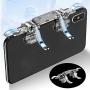 DragonPad 6 Finger Controller Trigger Game Fire Button Handle Gamepad for PUBG iOS Android As Shown