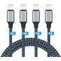 iPhone Charger, MFi Certified 4Pack 6FT iPad Charger Cord, Nylon Braided Lightning to USB Cable iPhone Cord Compatible iPhone 11/11 Pro/X/Xs Max/XR/8/8 Plus/7/7 Plus/iPad/iPod iPhone Charger, MFi Certified 4Pack 6FT iPad Charger Cord, Nylon Braided Lightning to USB Cable iPhone Cord Compatible iPhone 11/11 Pro/X/Xs Max/XR/8/8 Plus/7/7 Plus/iPad/iPod