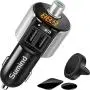 Sumind Car Bluetooth FM Transmitter, FM Radio Adapter Transmitter, 5V/ 3.4A Dual USB Ports Charger Compatible iPhone and Android Smartphones, Hands-free Calling, U-disk MP3 Player(Pattern 1) Sumind Car Bluetooth FM Transmitter, FM Radio Adapter Transmitter, 5V/ 3.4A Dual USB Ports Charger Compatible iPhone and Android Smartphones, Hands-free Calling, U-disk MP3 Player(Pattern 1)