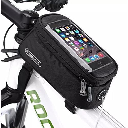 HLM Bike Bag Bicycle Front Tube Frame Cycling Package Bags 5.7 inches Touch Screen Mobile Phone Bags Bicycle Accessories